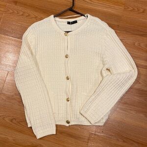 Crème XL Mango cardigan